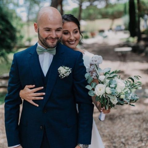 bouquet de mariée blanc