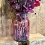 Bouquet violet et son vase