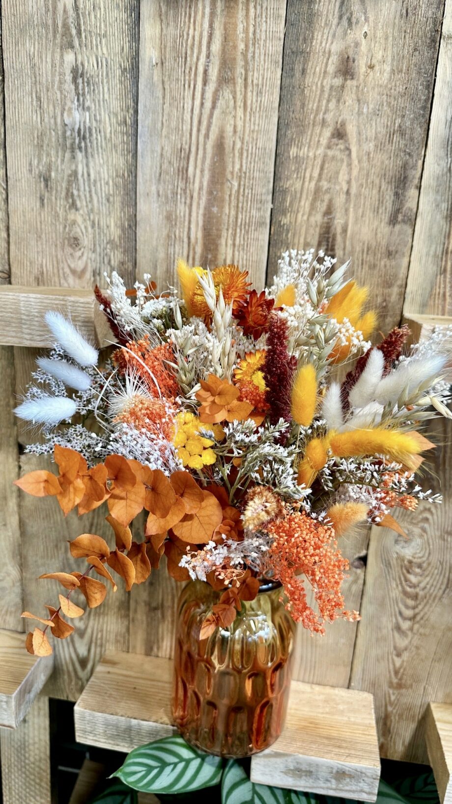 bouquet xl orange et son vase