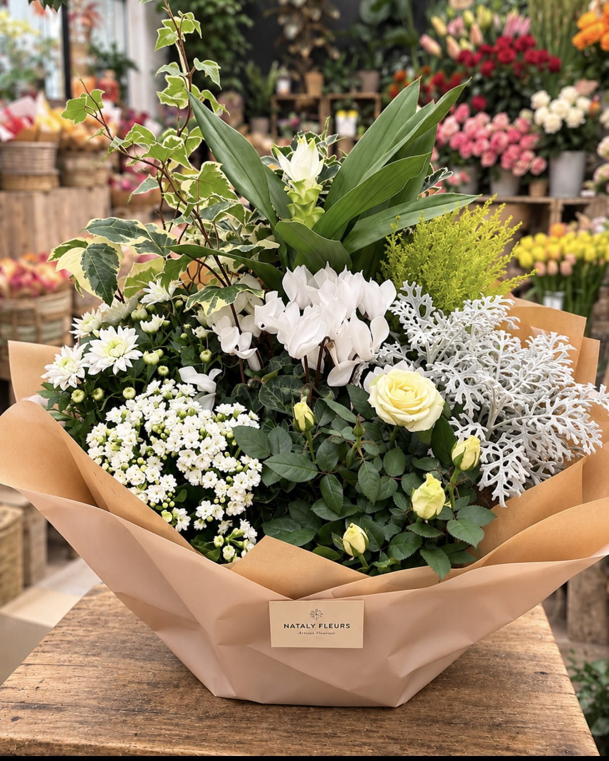 Coupe de plantes deuil blanches – dernier hommage